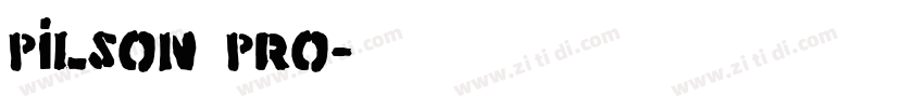 pilson pro字体转换